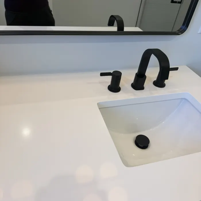 Care around the sink and fixtures