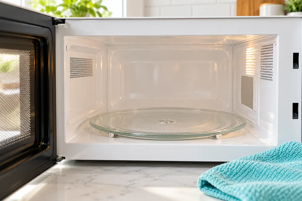 Inside microwave · service illustration